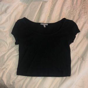 Black crop top